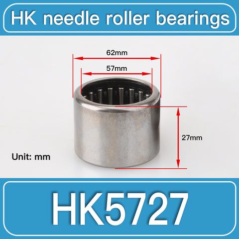 HK5727 Drawn Cup Needle Roller Bearings dimension drawing