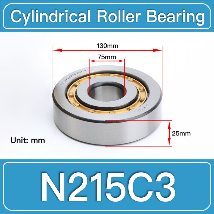 N215C3 Cylindrical Roller Bearings dimension drawing