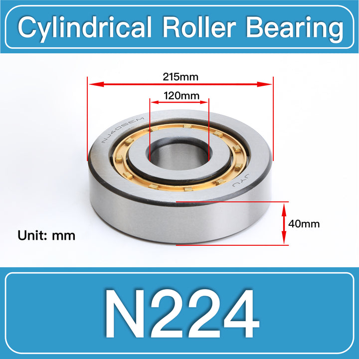 N224 Cylindrical Roller Bearings dimension drawing