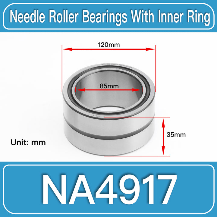 NA4917 Machined Needle Roller Bearings dimension drawing