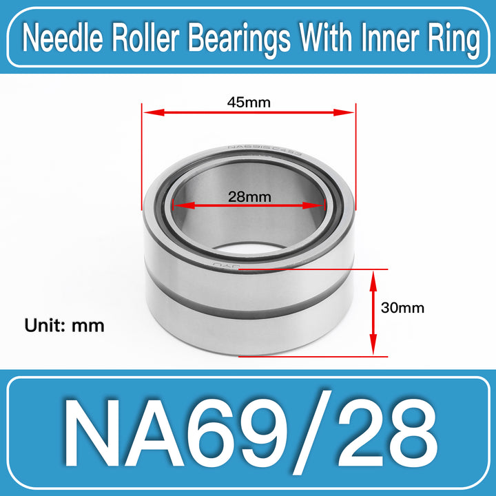 NA69_28 Machined Needle Roller Bearings dimension drawing
