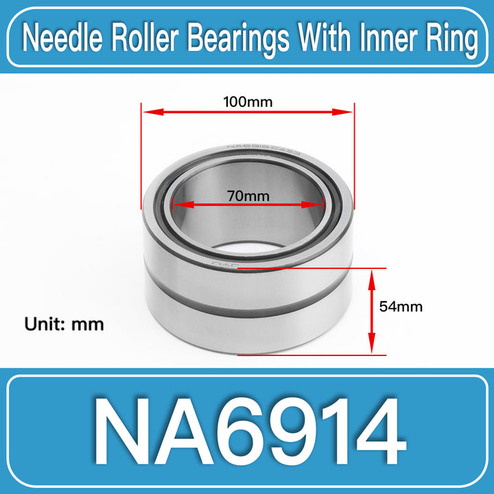NA6914 Machined Needle Roller Bearings dimension drawing