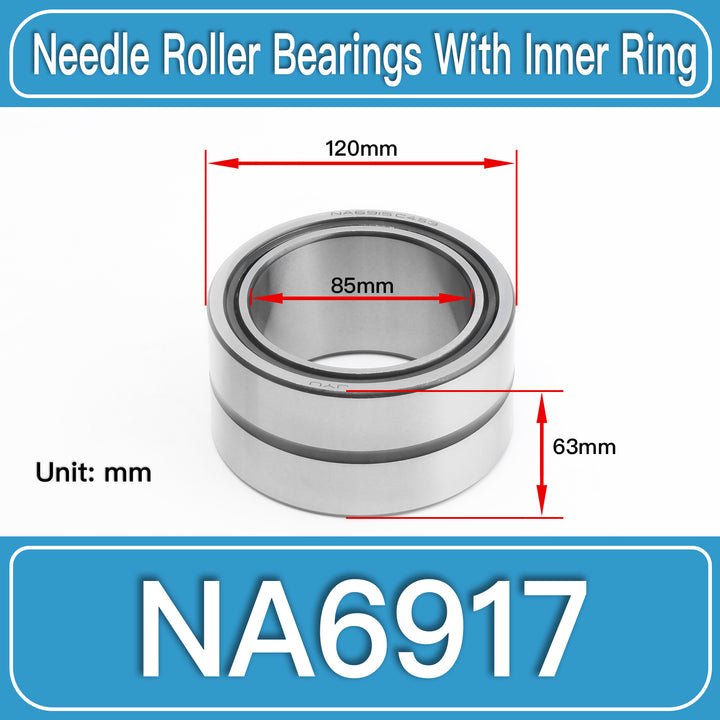 NA6917 Machined Needle Roller Bearings dimension drawing
