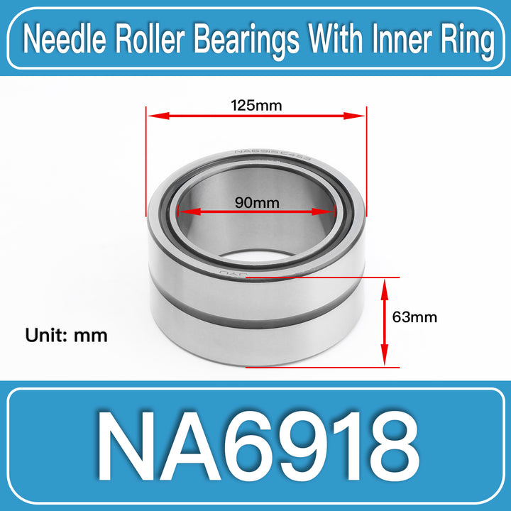 NA6918 Machined Needle Roller Bearings dimension drawing