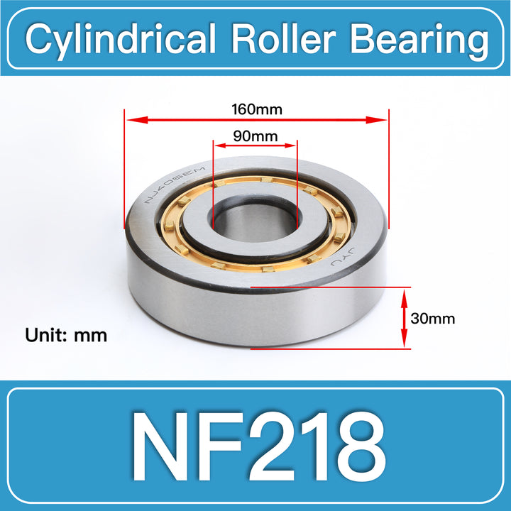 NF218 Cylindrical Roller Bearings dimension drawing