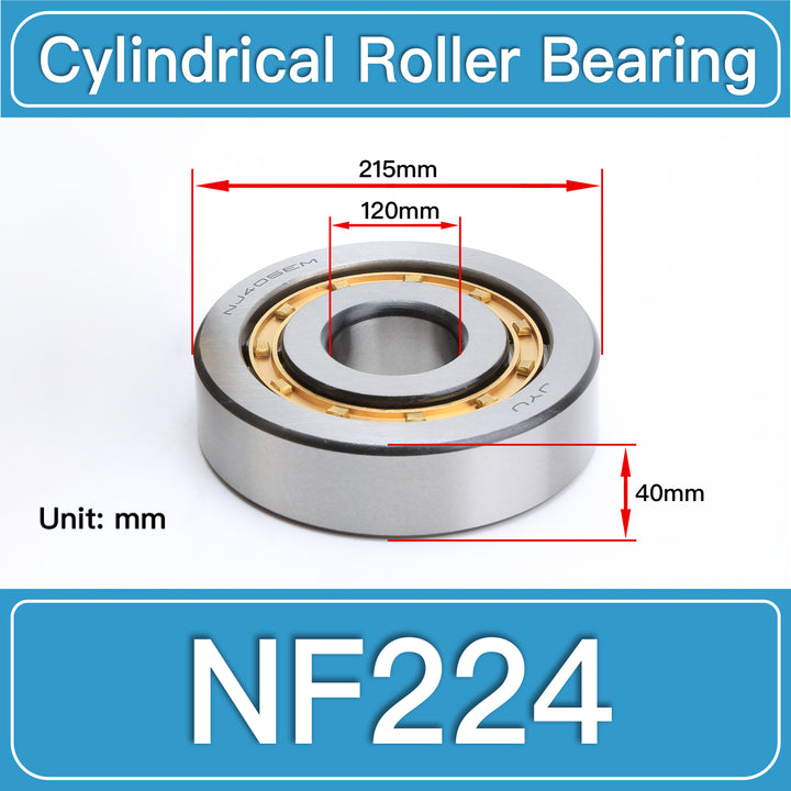 NF224 Cylindrical Roller Bearings dimension drawing