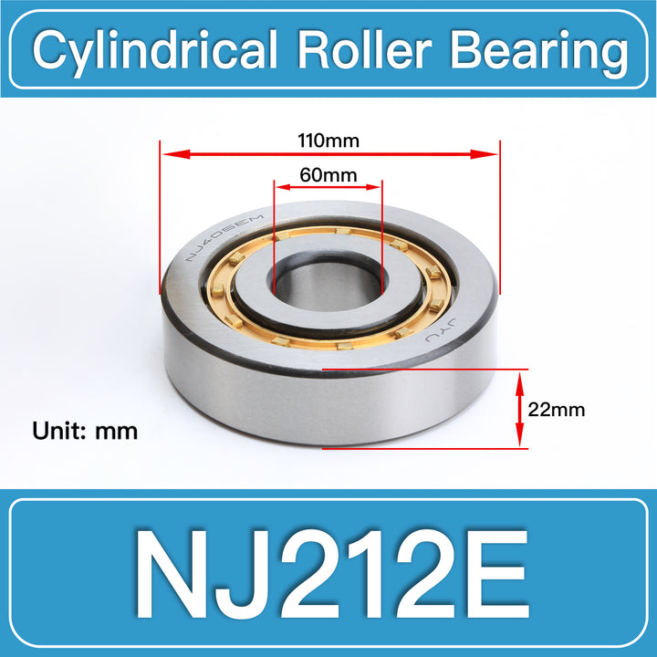 NJ212E Cylindrical Roller Bearings dimension drawing