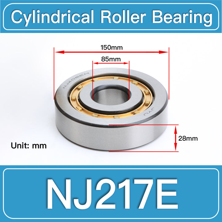 NJ217E Cylindrical Roller Bearings dimension drawing
