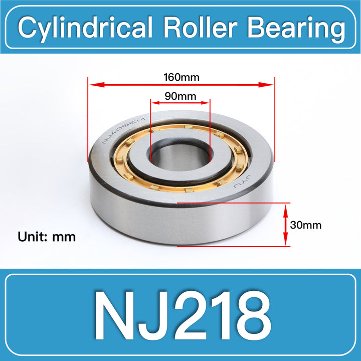 NJ218 Cylindrical Roller Bearings dimension drawing