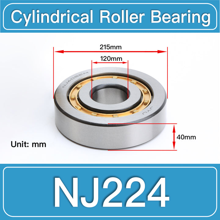 NJ224 Cylindrical Roller Bearings dimension drawing