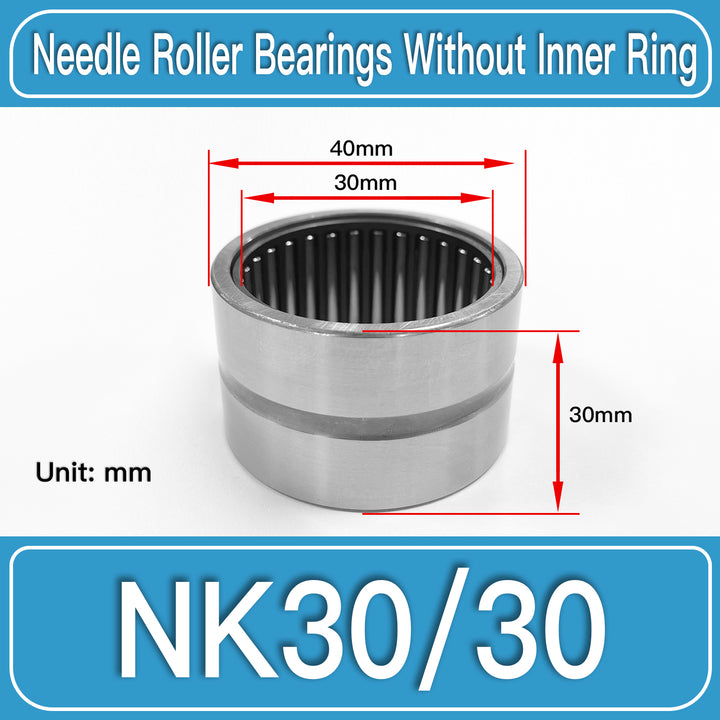 NK30_30 Machined Needle Roller Bearings dimension drawing