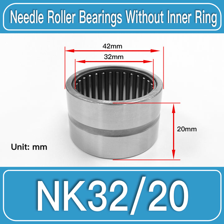 NK32_20 Machined Needle Roller Bearings dimension drawing