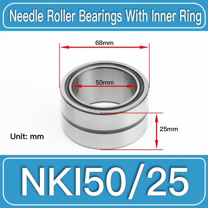 NKI50_25 Machined Needle Roller Bearings dimension drawing