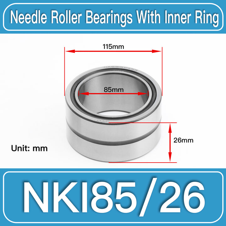 NKI85_26 Machined Needle Roller Bearings dimension drawing