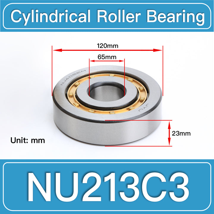 NU213C3 Cylindrical Roller Bearings dimension drawing