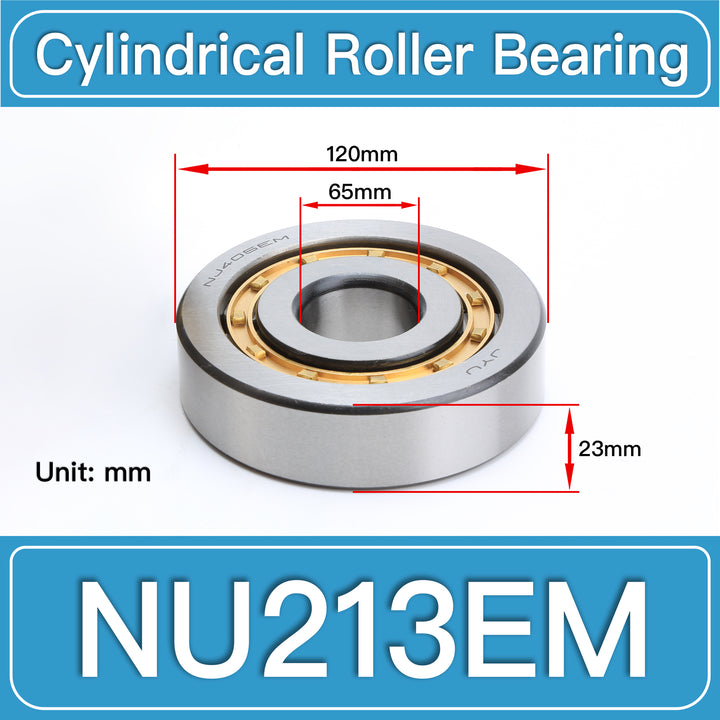 NU213EM Cylindrical Roller Bearings dimension drawing
