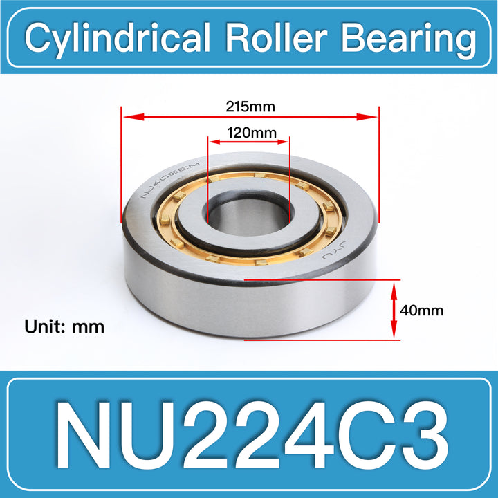 NU224C3 Cylindrical Roller Bearings dimension drawing