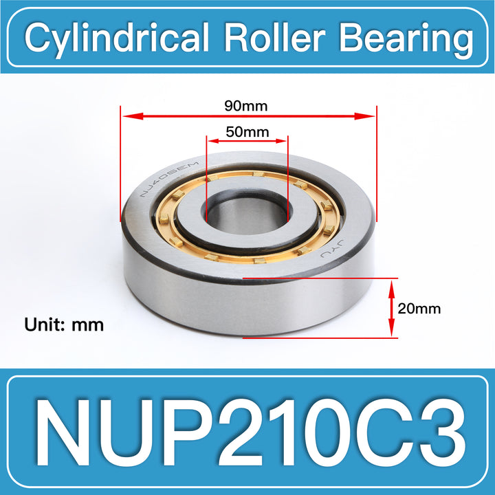 NUP210C3 Cylindrical Roller Bearings dimension drawing