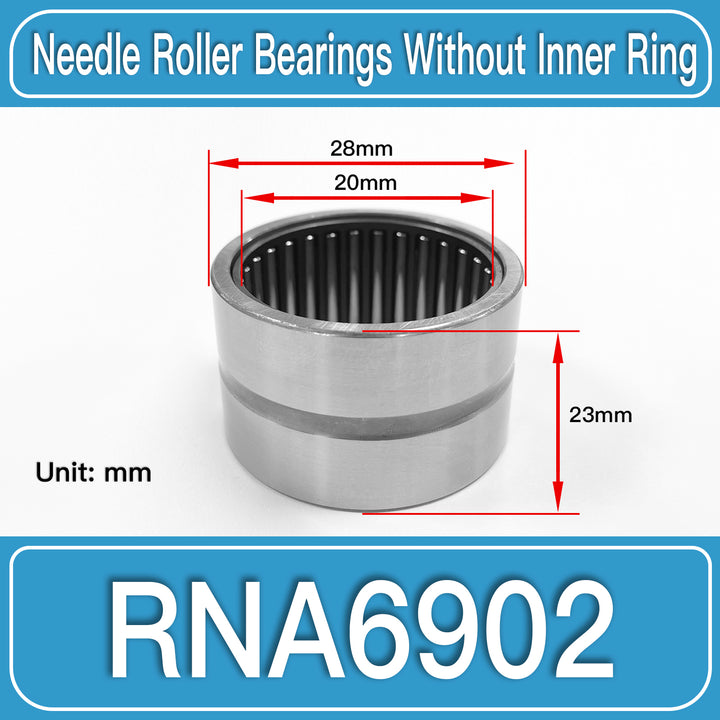 RNA6902 Machined Needle Roller Bearings dimension drawing