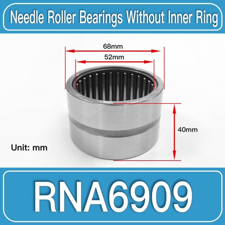 RNA6909 Machined Needle Roller Bearings dimension drawing