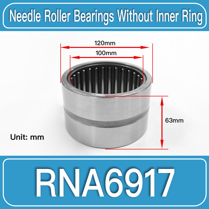 RNA6917 Machined Needle Roller Bearings dimension drawing
