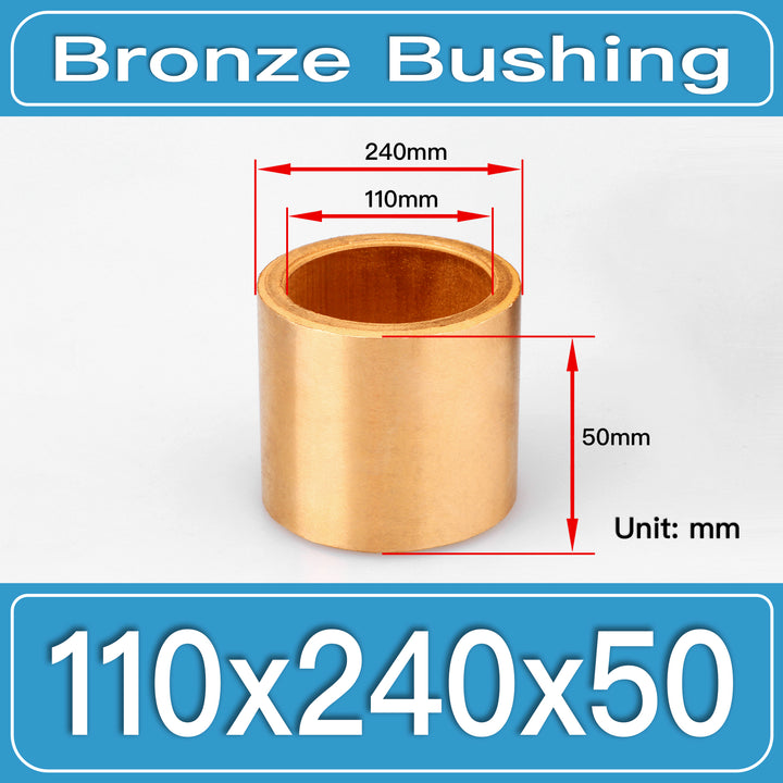 SBB-110X240X50MM Oil-Impregnated Sintered Bronze Sleeve Bushings dimension drawing