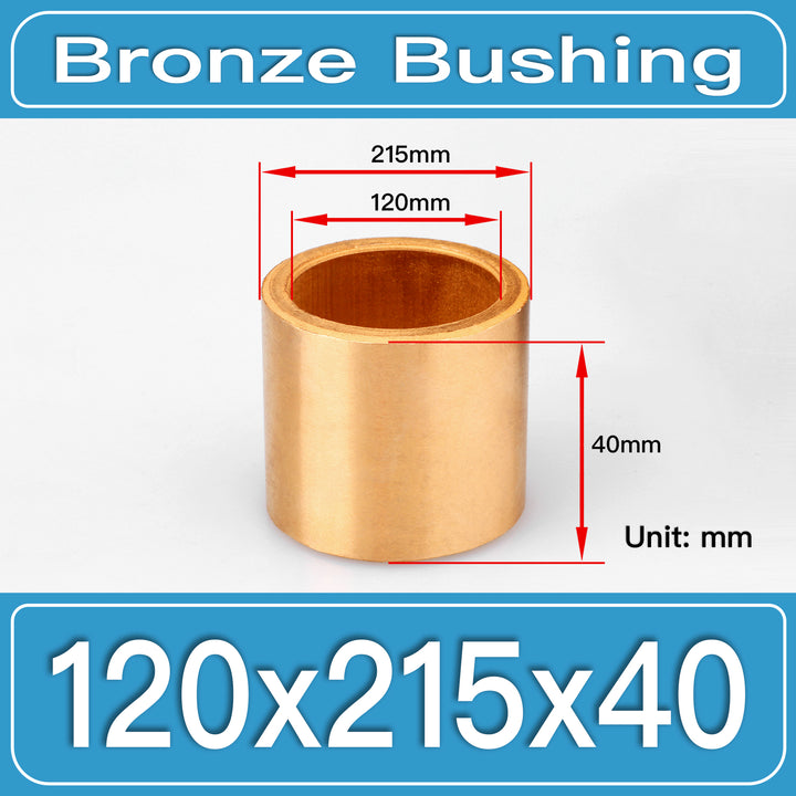 SBB-120X215X40MM Oil-Impregnated Sintered Bronze Sleeve Bushings dimension drawing