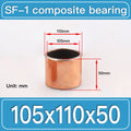 SF-1 105X110X50MM SF-1 Steel-Backed Composite Sleeve Bushings dimension drawing