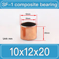 SF-1 10X12X20MM SF-1 Steel-Backed Composite Sleeve Bushings dimension drawing