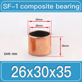 SF-1 26X30X35MM SF-1 Steel-Backed Composite Sleeve Bushings dimension drawing