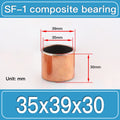 SF-1 35X39X30MM SF-1 Steel-Backed Composite Sleeve Bushings dimension drawing