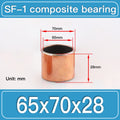 SF-1 65X70X28MM SF-1 Steel-Backed Composite Sleeve Bushings dimension drawing