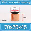SF-1 70X75X45MM SF-1 Steel-Backed Composite Sleeve Bushings dimension drawing