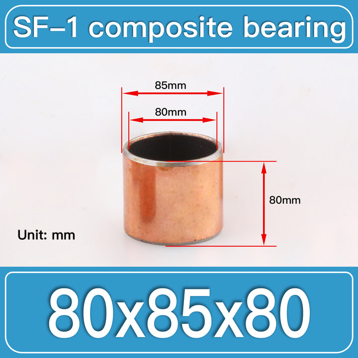 SF-1 80X85X80MM SF-1 Steel-Backed Composite Sleeve Bushings dimension drawing