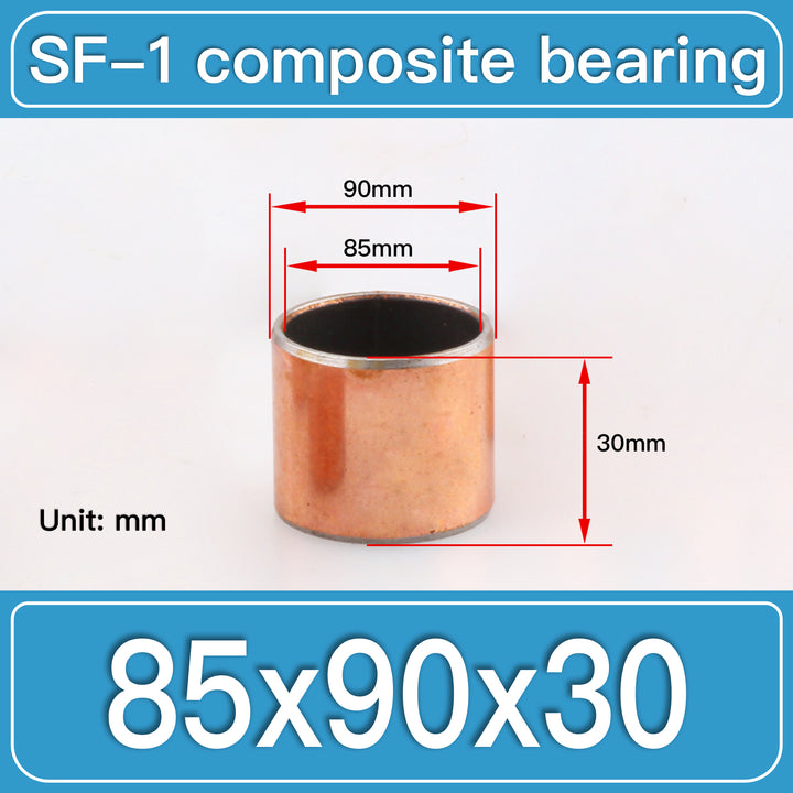 SF-1 85X90X30MM SF-1 Steel-Backed Composite Sleeve Bushings dimension drawing