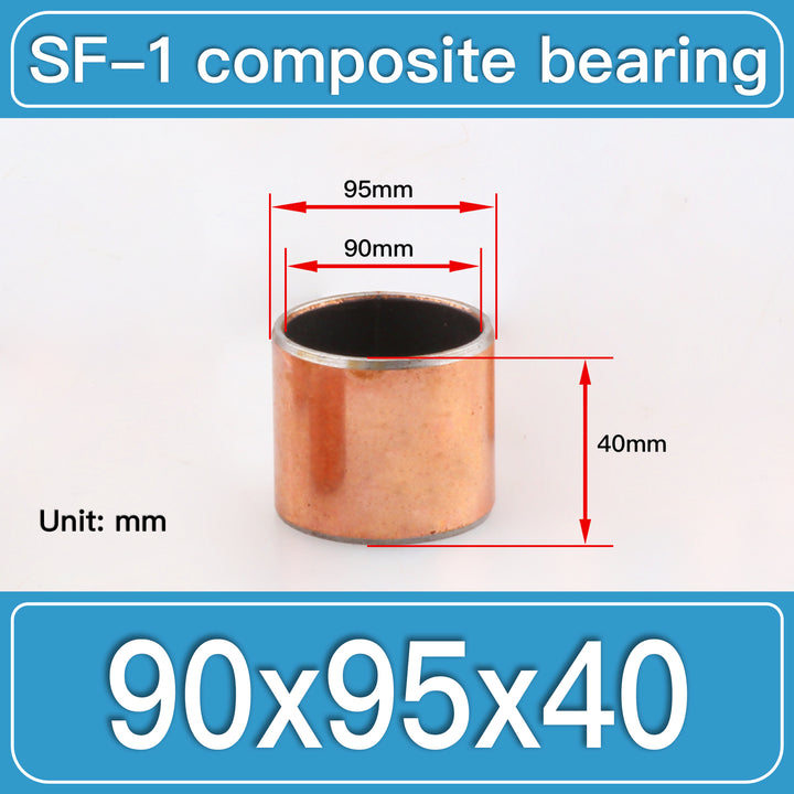 SF-1 90X95X40MM SF-1 Steel-Backed Composite Sleeve Bushings dimension drawing