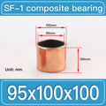 SF-1 95X100X100MM SF-1 Steel-Backed Composite Sleeve Bushings dimension drawing